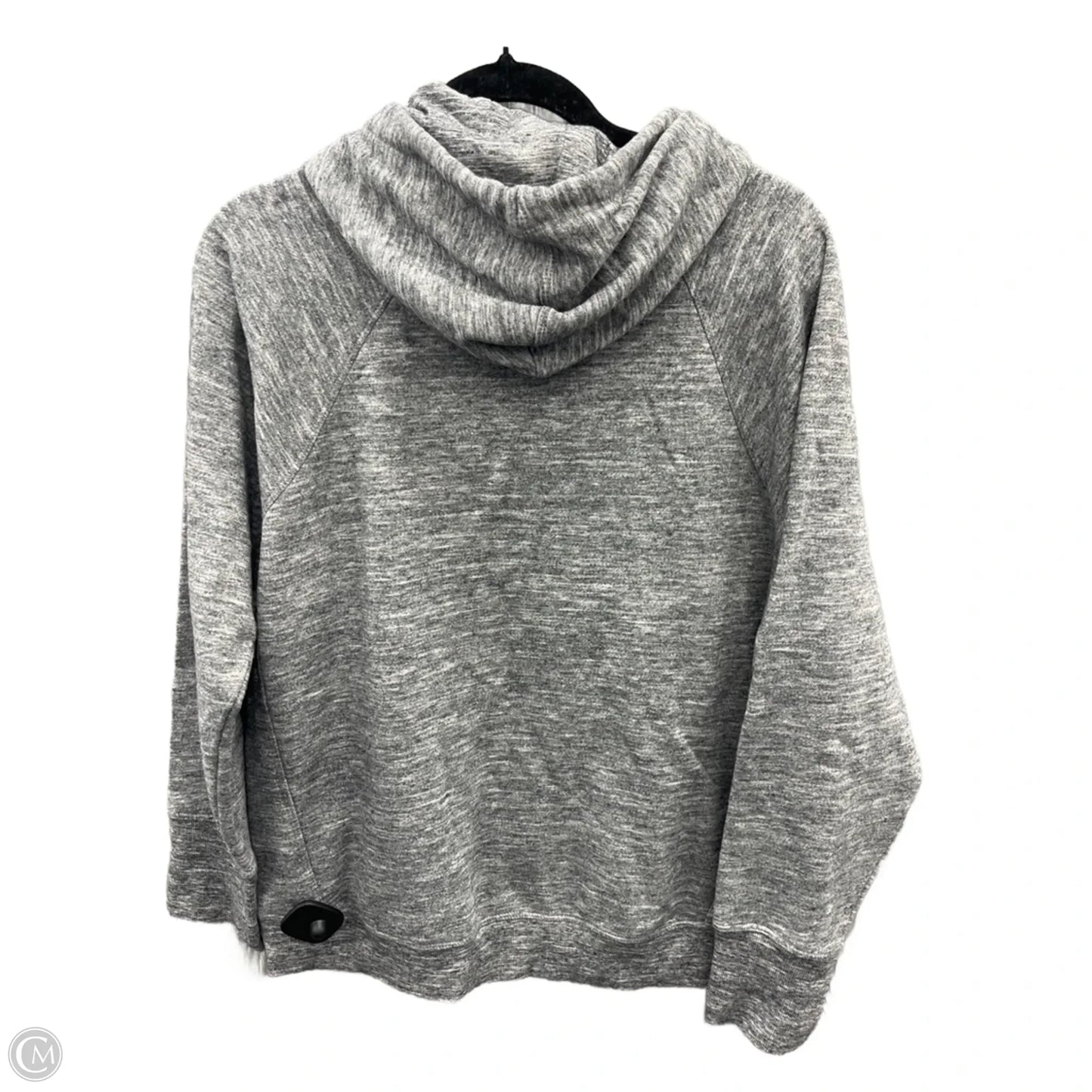Sweatshirt Hoodie By Calvin Klein In Grey, Size: M