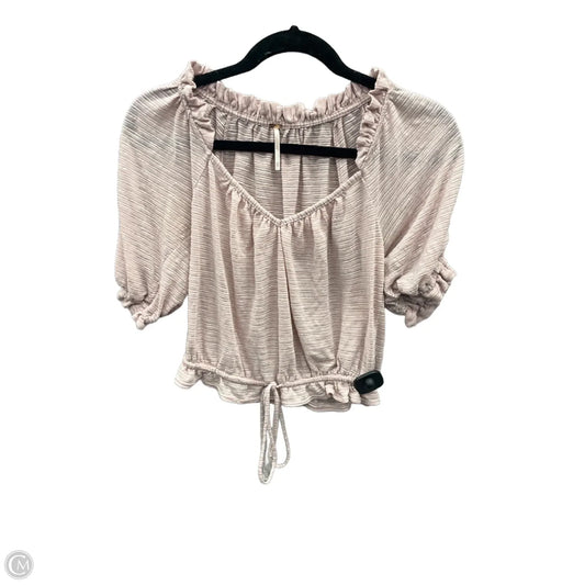 Top Short Sleeve By Free People In Pink, Size: Xs