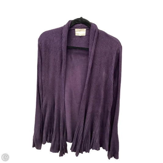 Cardigan By Debbie Morgan In Purple, Size: L