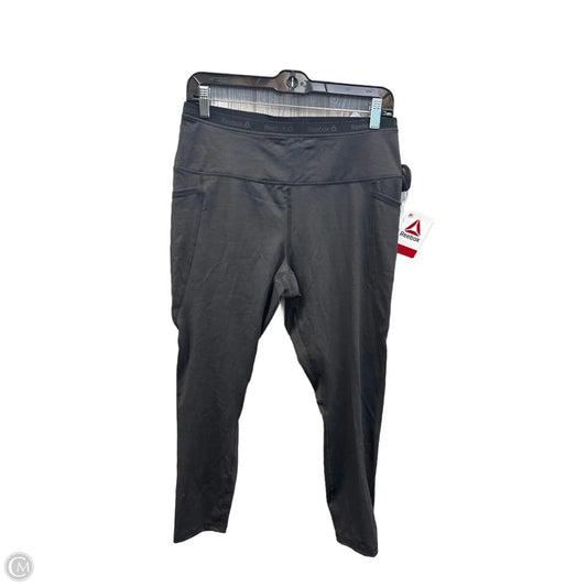 Athletic Leggings By Reebok In Black, Size: L