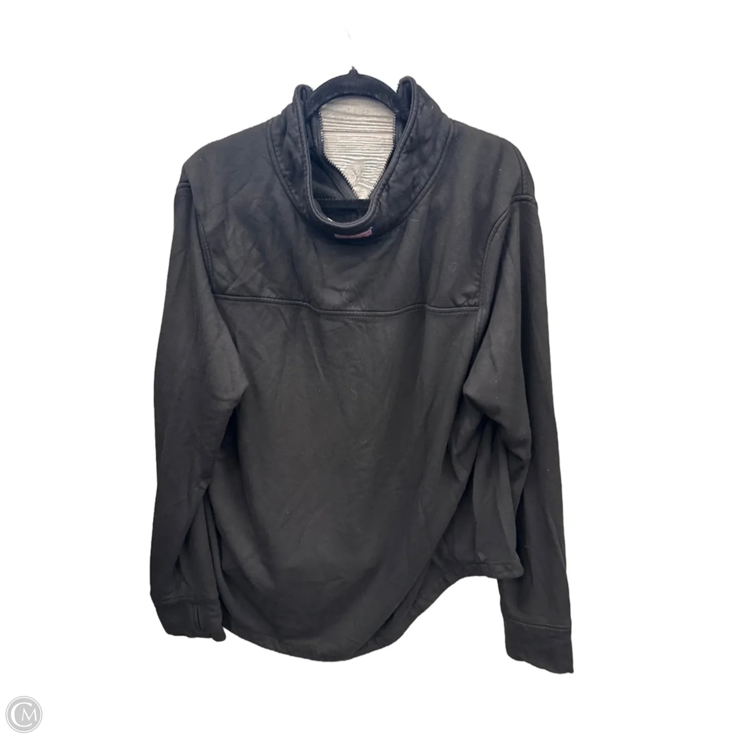 Sweatshirt Collar By Vineyard Vines In Black, Size: 2x