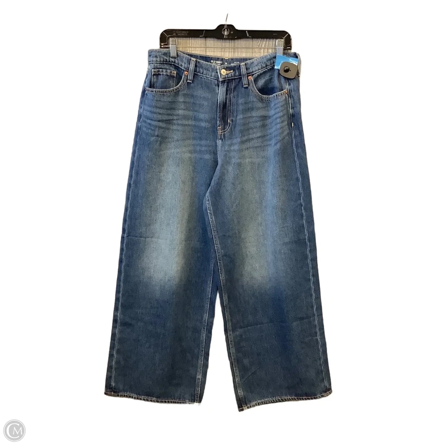 Jeans Wide Leg By Old Navy In Blue Denim, Size: 10