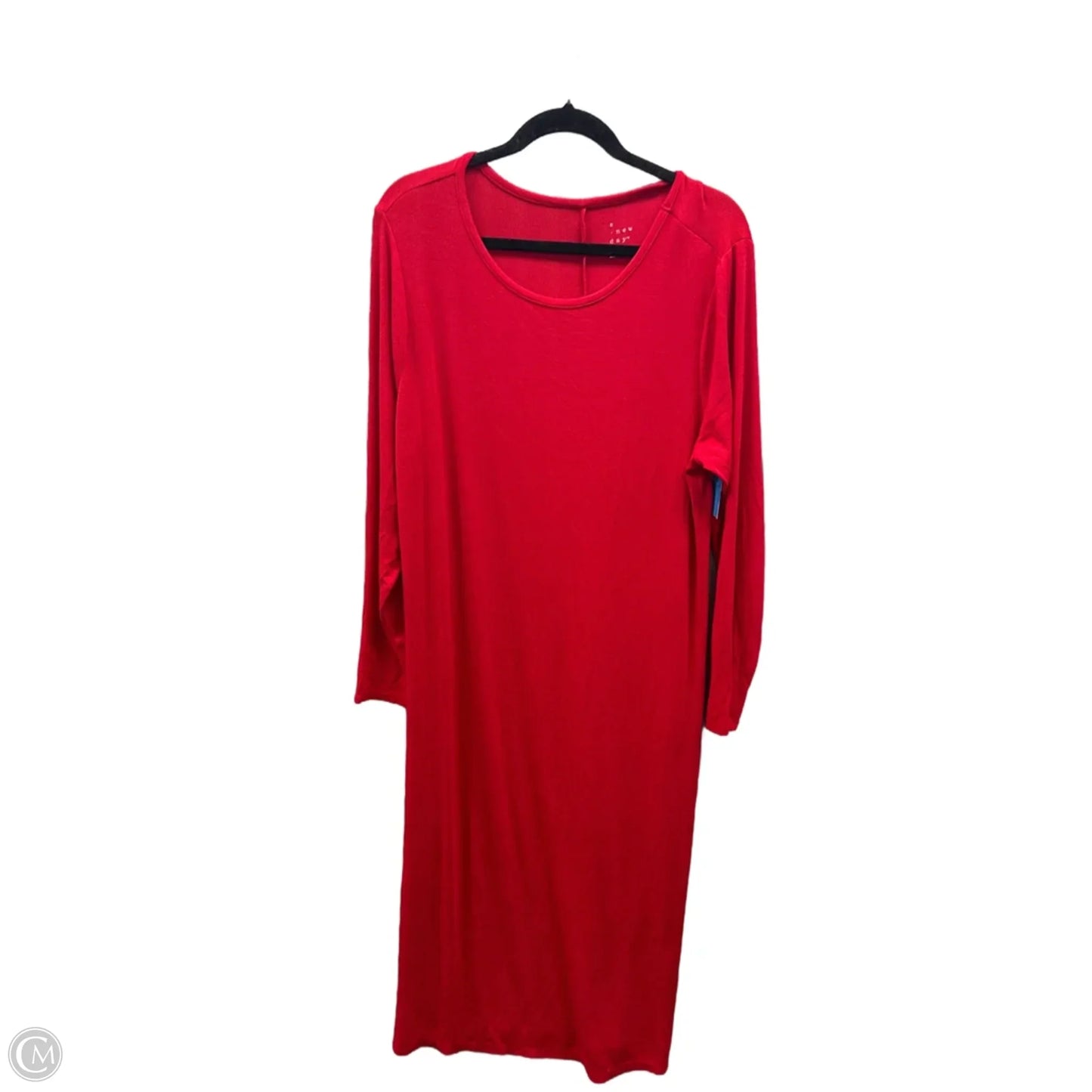 Dress Casual Maxi By A New Day In Red, Size: Xxl