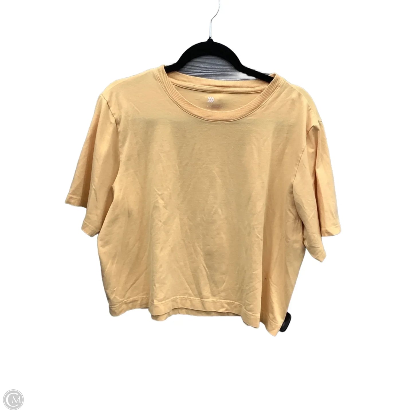 Athletic Top Short Sleeve By All In Motion In Yellow, Size: L