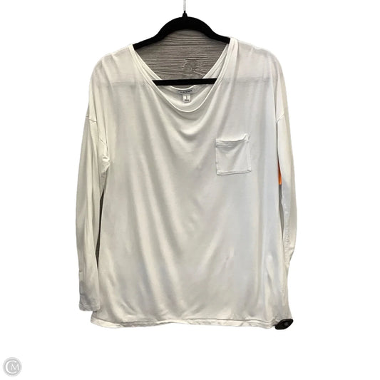 Top Long Sleeve Basic By Old Navy In White, Size: L