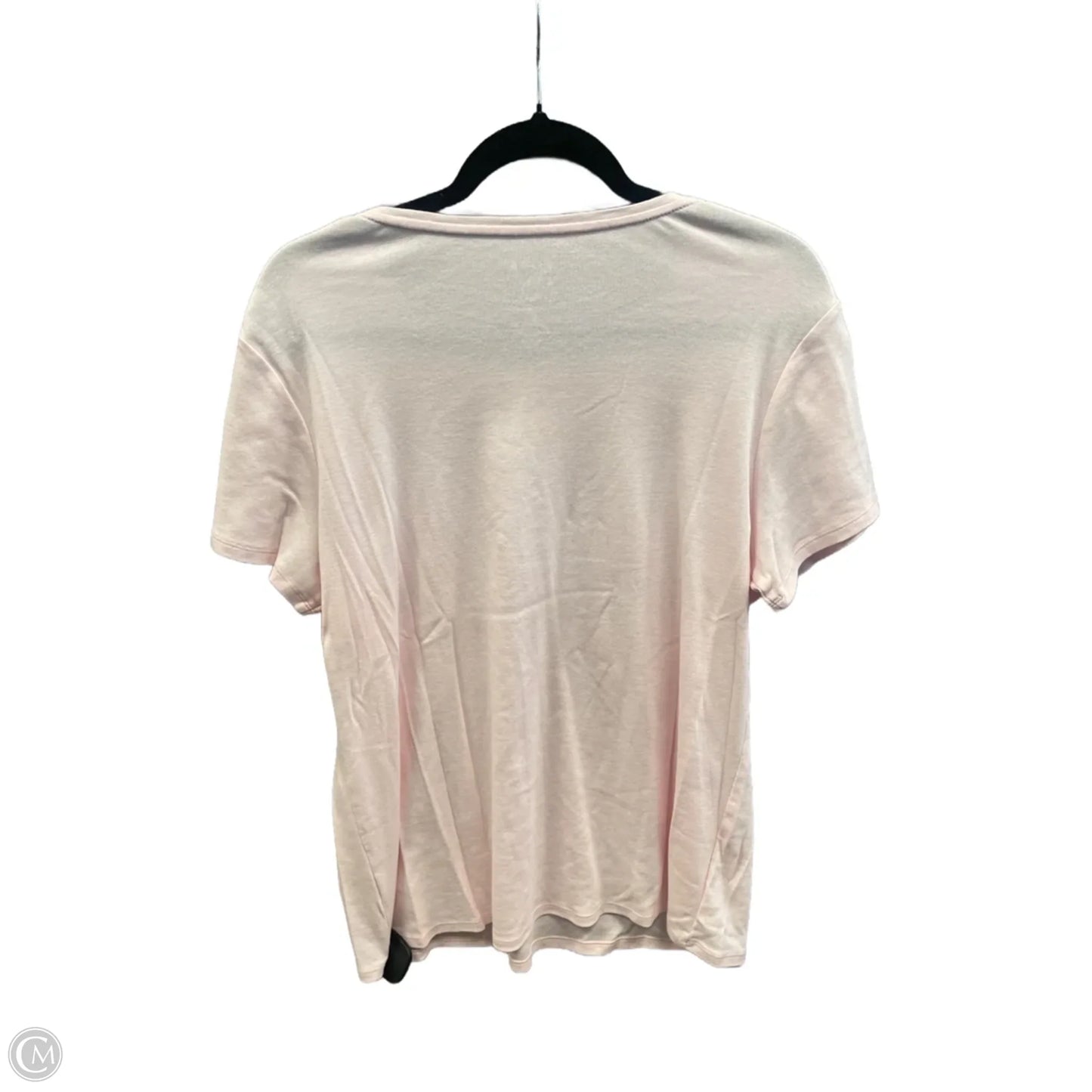 Top Short Sleeve By Croft And Barrow In Pink, Size: Xl