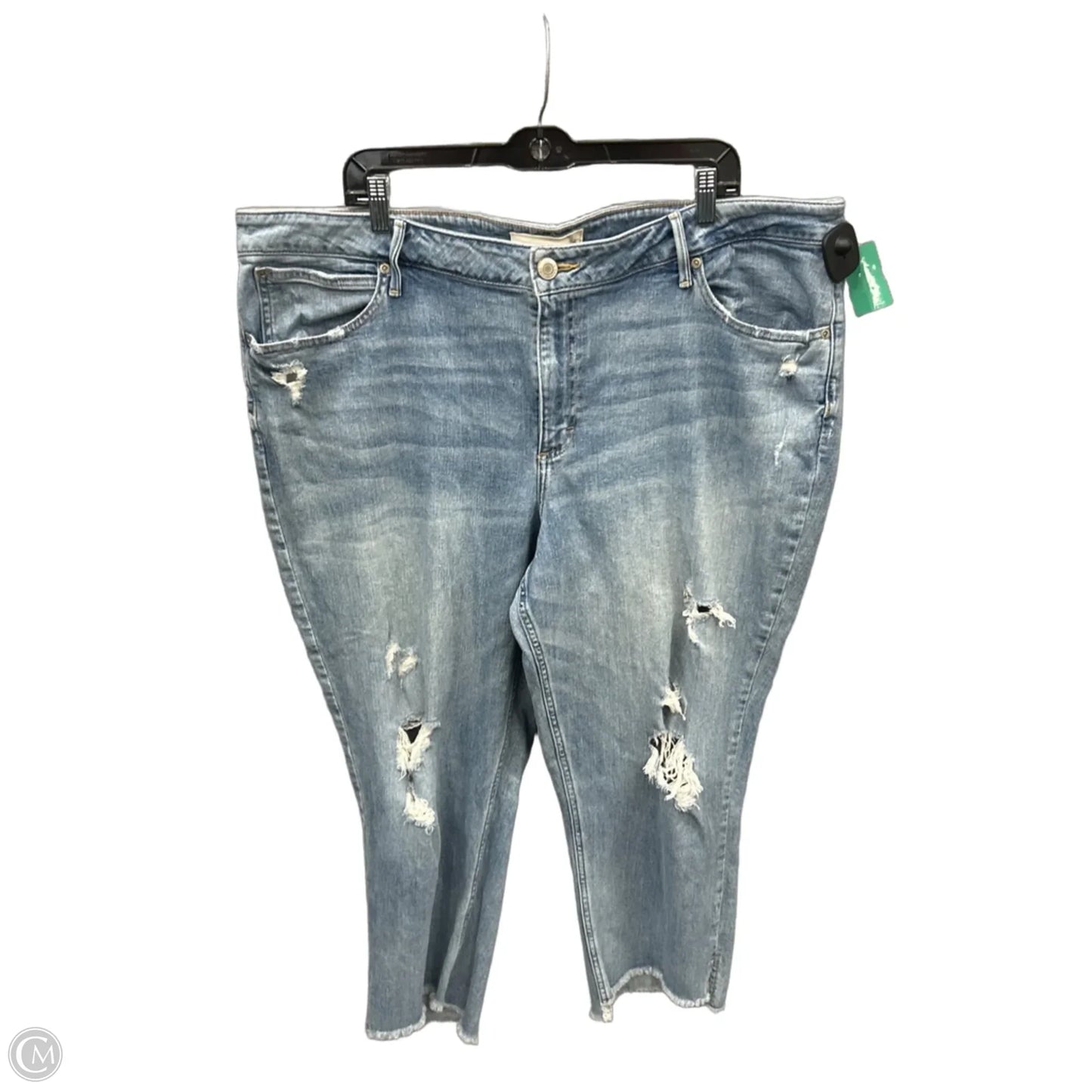 Jeans Straight By Maurices In Blue Denim, Size: 24