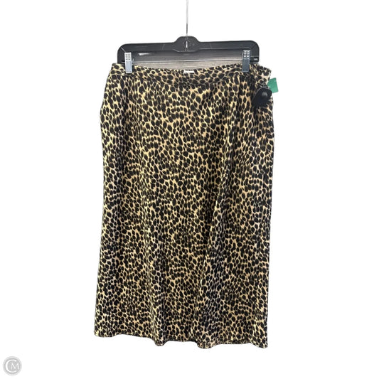 Skirt Midi By J. Crew In Animal Print, Size: 14