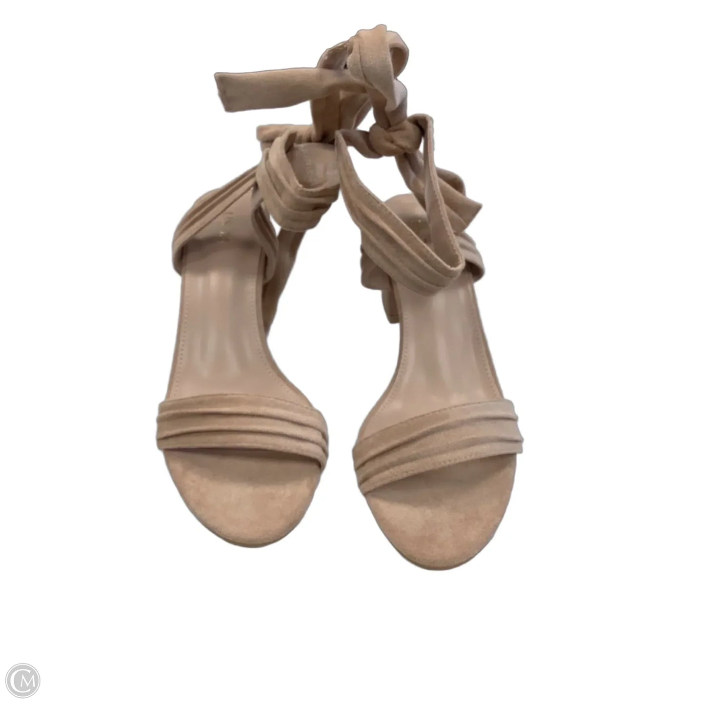 Sandals Heels Block By Allegra K In Bronze, Size: 7.5