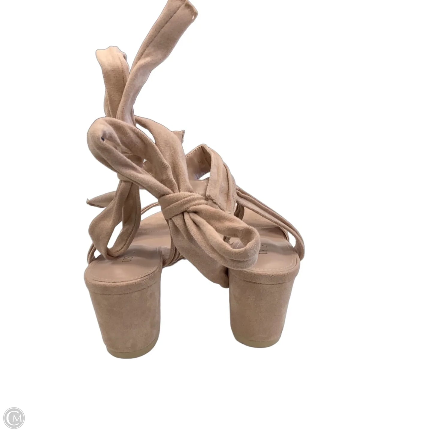 Sandals Heels Block By Allegra K In Bronze, Size: 7.5