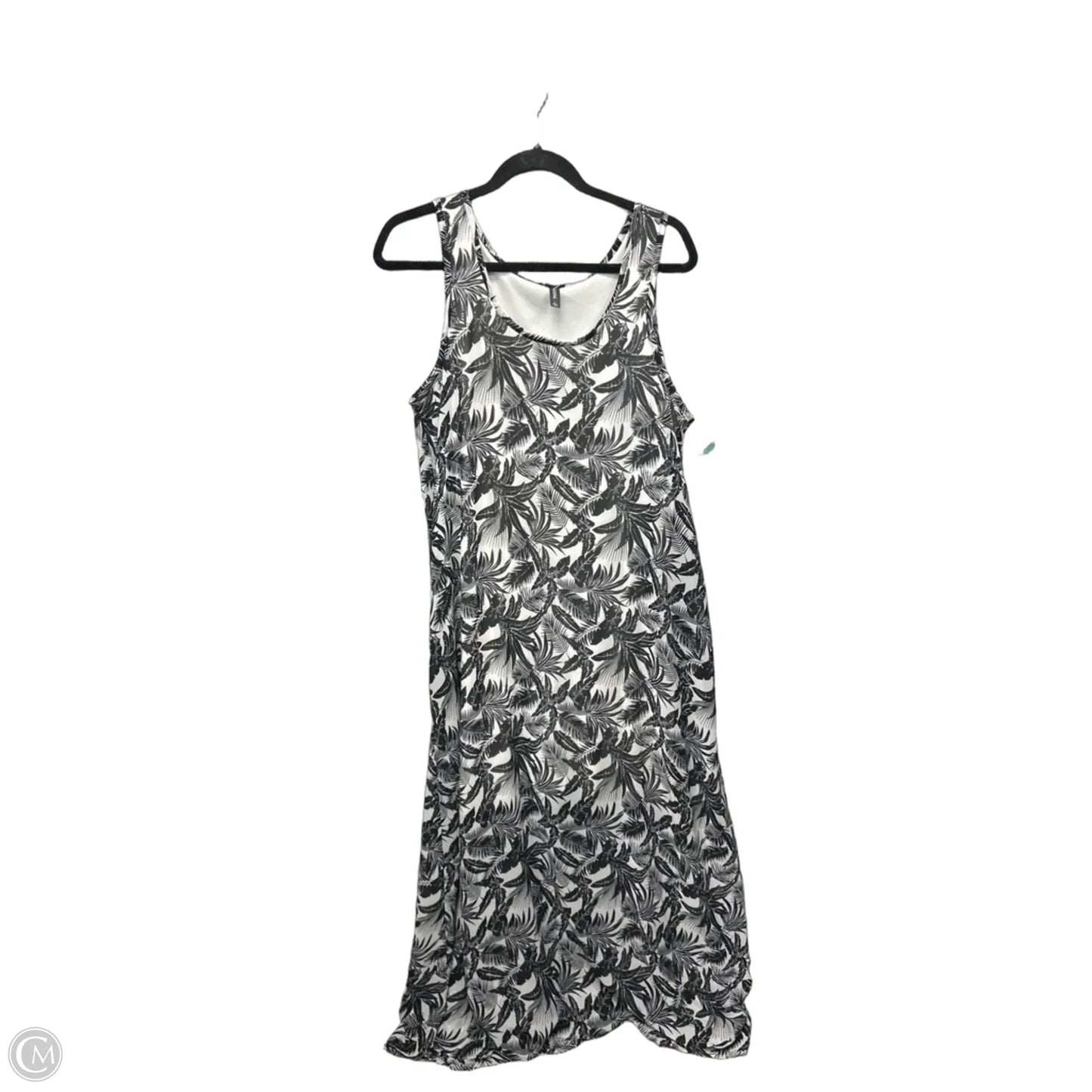 Dress Casual Maxi By Massini In Black & White, Size: L