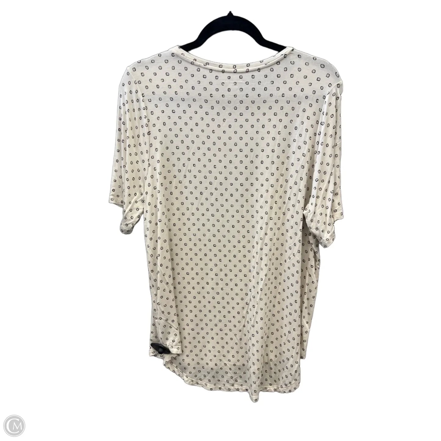 Top Short Sleeve By Lane Bryant In Cream, Size: L