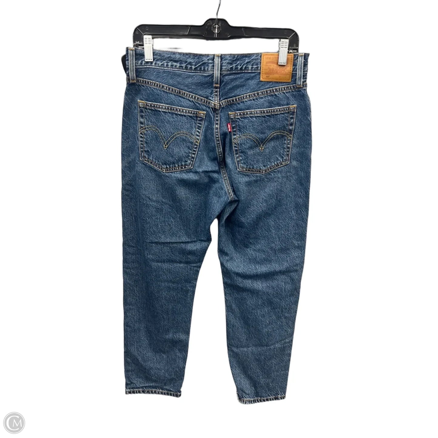 Jeans Straight By Levis In Blue Denim, Size: 8