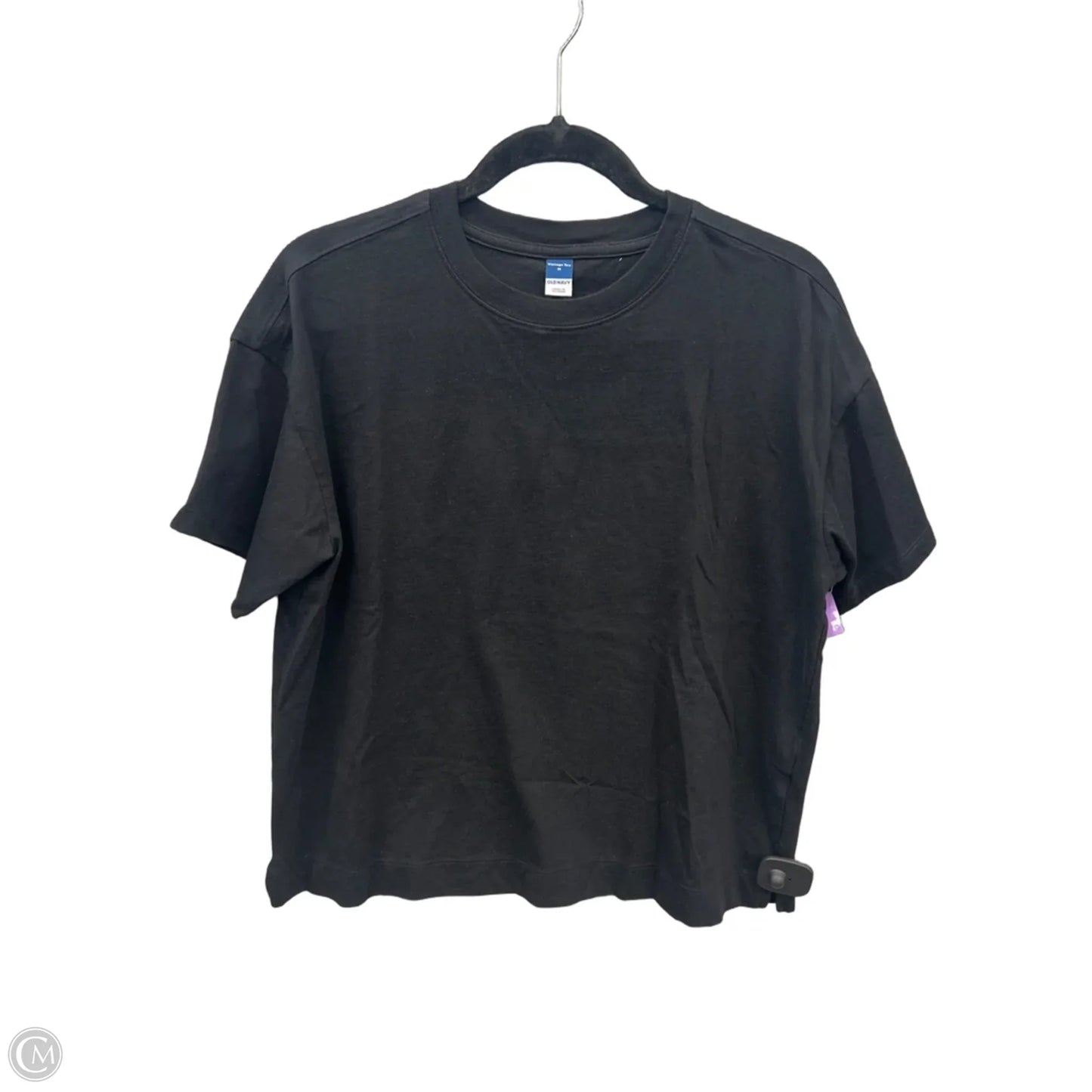 Top Short Sleeve Basic By Old Navy In Black, Size: M