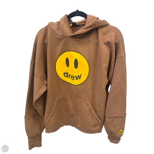 Sweatshirt Hoodie By Drew In Brown, Size: S
