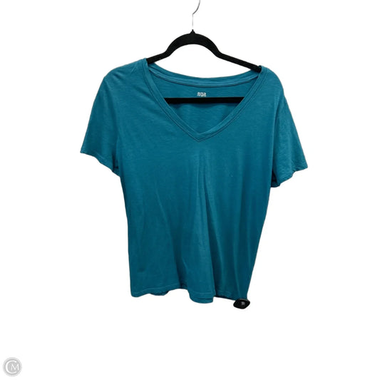 Top Short Sleeve By Ana In Blue, Size: L