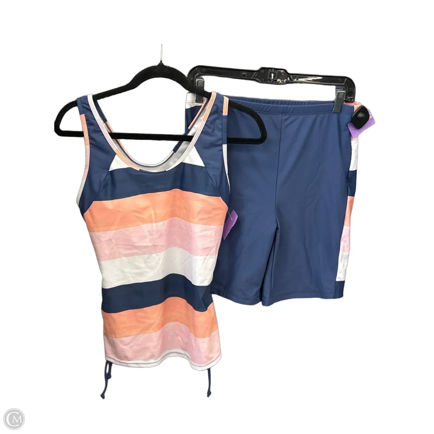 Swimsuit 2pc By Clothes Mentor In Striped Pattern, Size: L