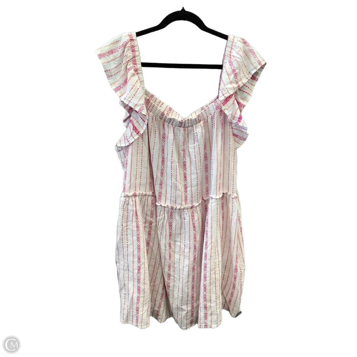 Dress Casual Short By Time And Tru In White, Size: 3x