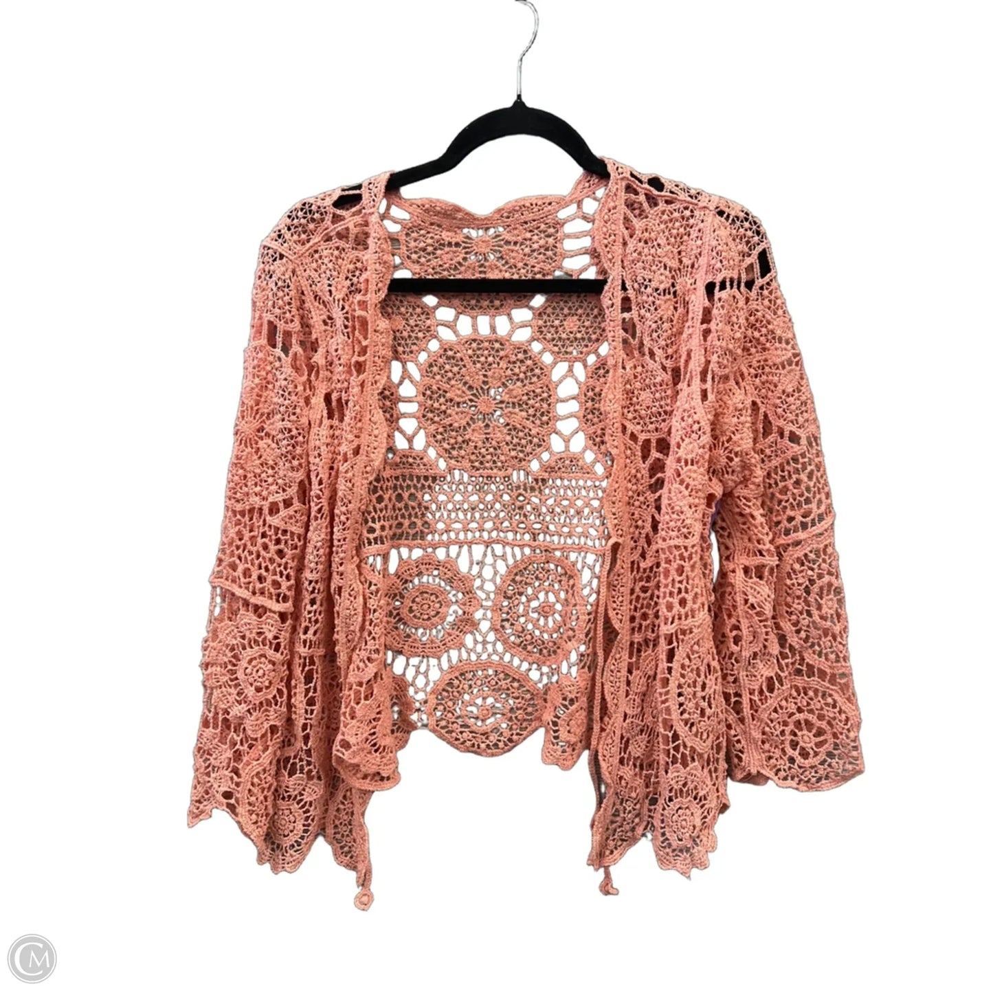 Sweater Cardigan By Shein In Pink, Size: Xl