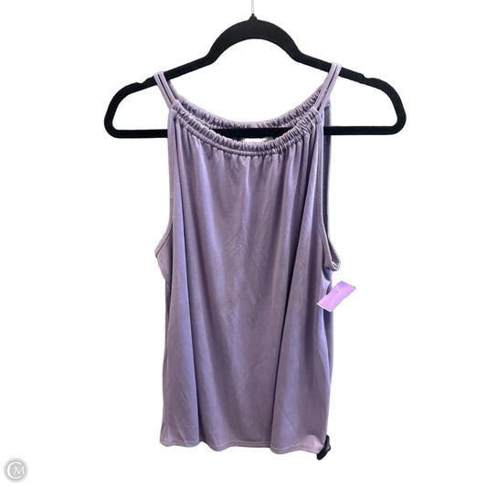 Top Sleeveless By Green Envelope In Purple, Size: L