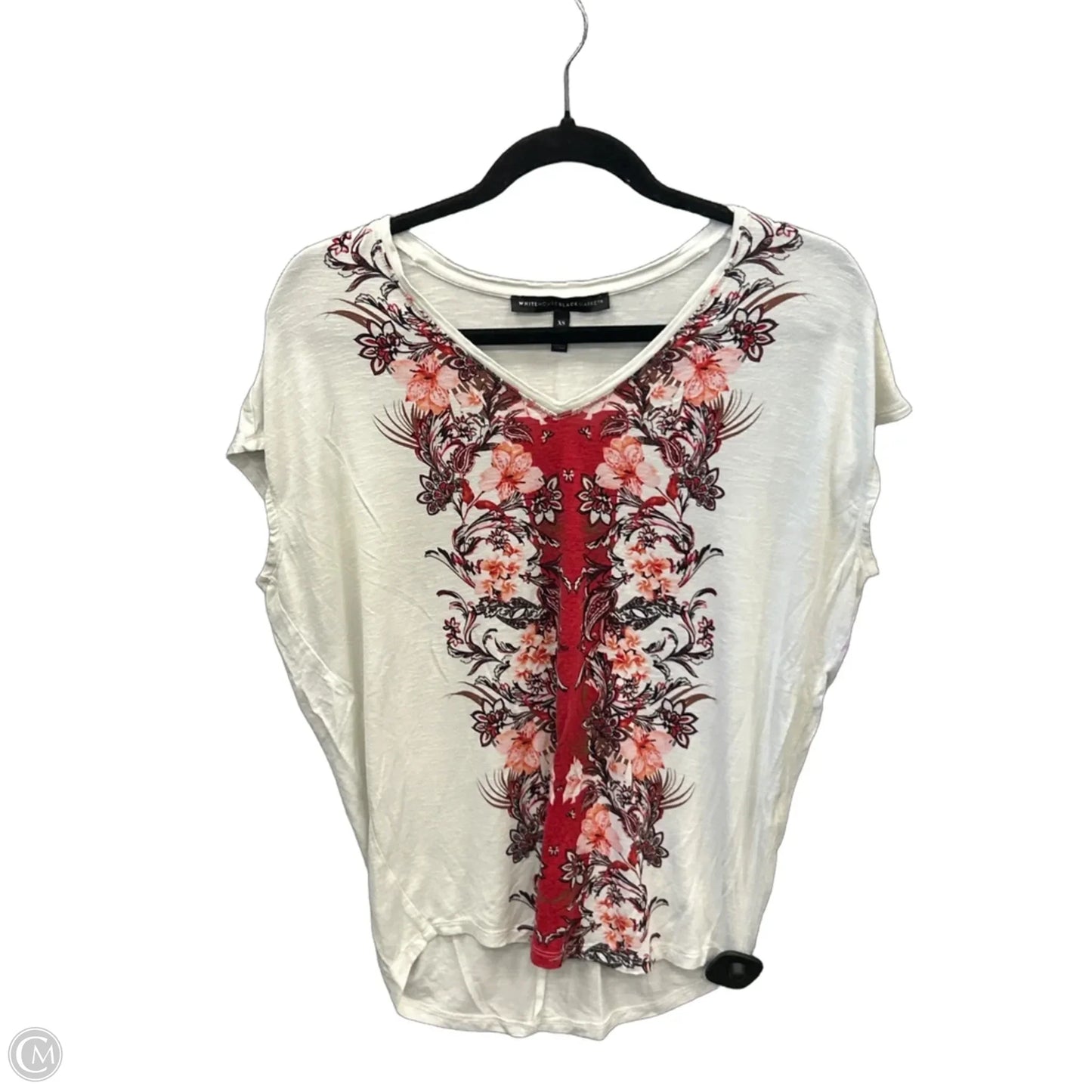 Top Short Sleeve By White House Black Market In White, Size: Xs