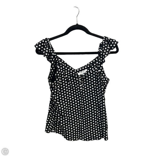 Top Sleeveless By White House Black Market In Polkadot Pattern, Size: S