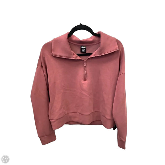 Athletic Sweatshirt Collar By Avia In Pink, Size: M