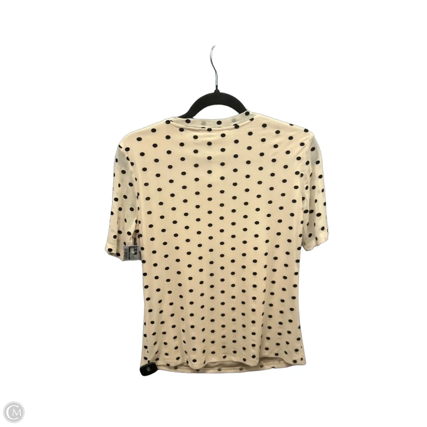 Top Short Sleeve By Clothes Mentor In Polkadot Pattern, Size: M