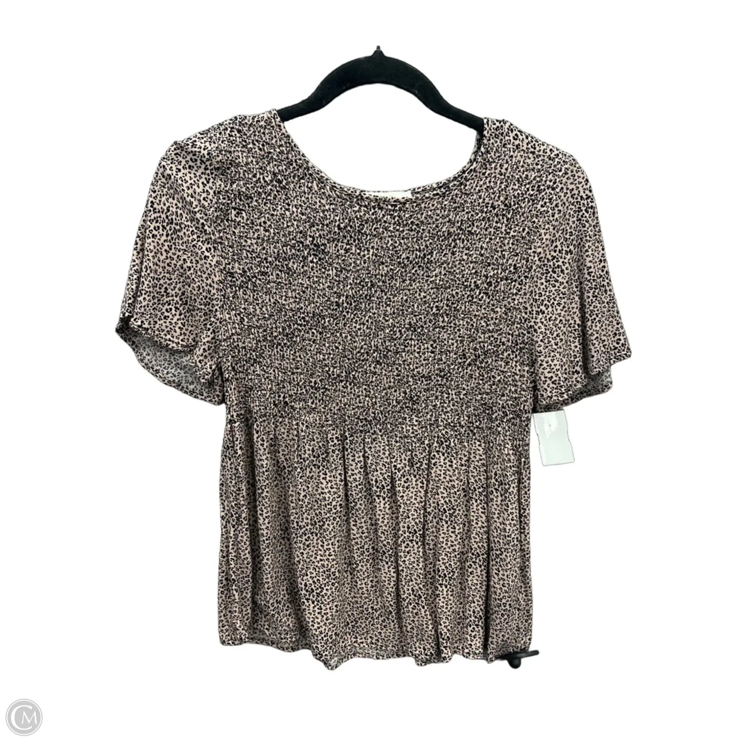 Top Short Sleeve By Urban Romantics In Animal Print, Size: L