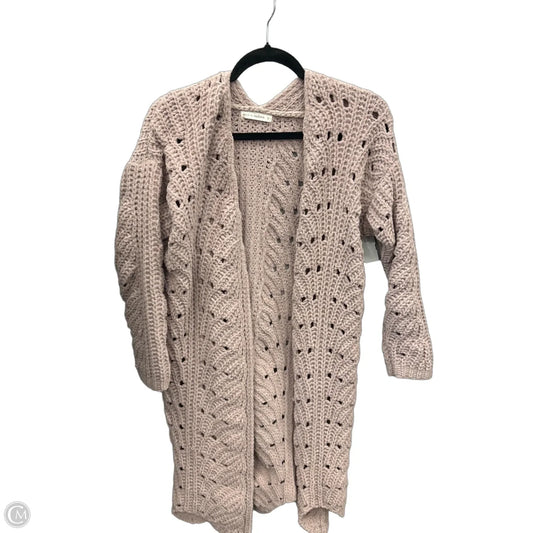 Sweater Cardigan By Moon And Madison In Mauve, Size: S