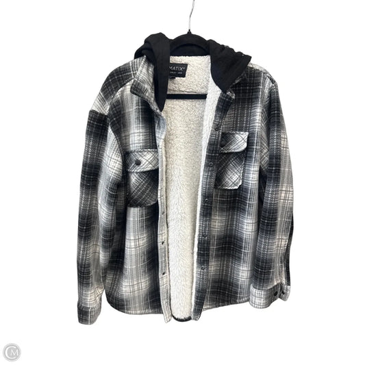 Jacket Shirt By Clothes Mentor In Plaid Pattern, Size: M