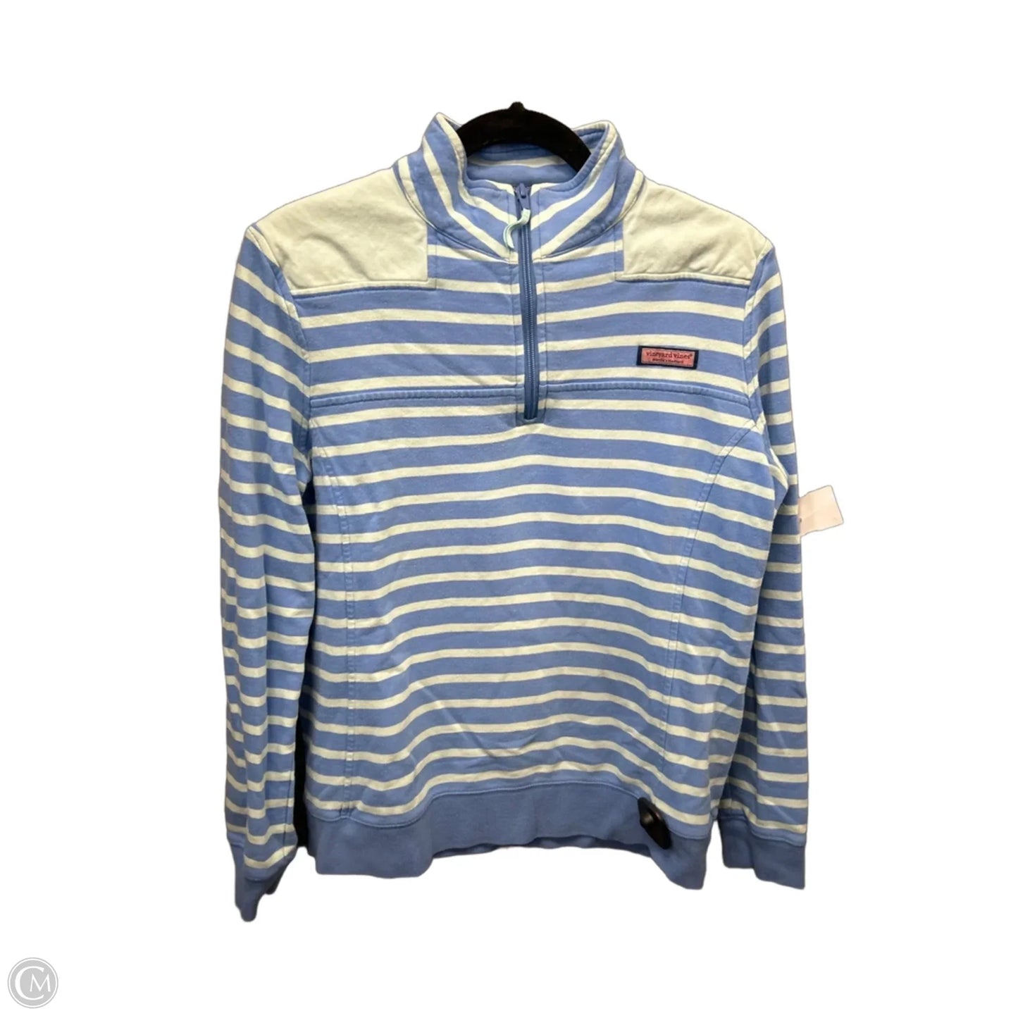 Sweatshirt Collar By Vineyard Vines In Blue, Size: M