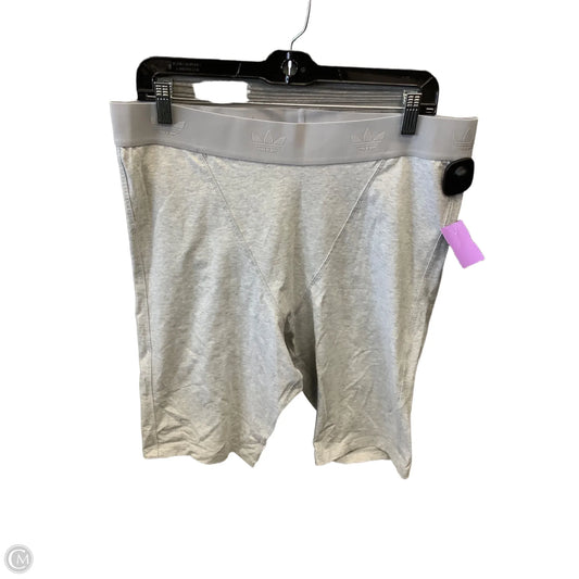 Athletic Shorts By Adidas In Grey, Size: Xl