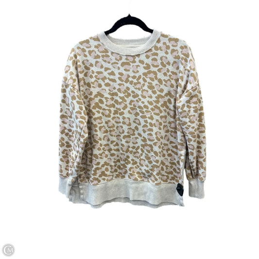 Sweatshirt Crewneck By Aerie In Animal Print, Size: Xs