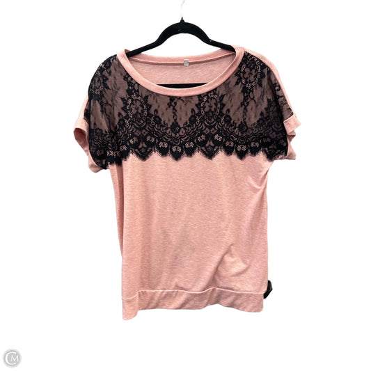 Top Short Sleeve By Clothes Mentor In Pink, Size: M