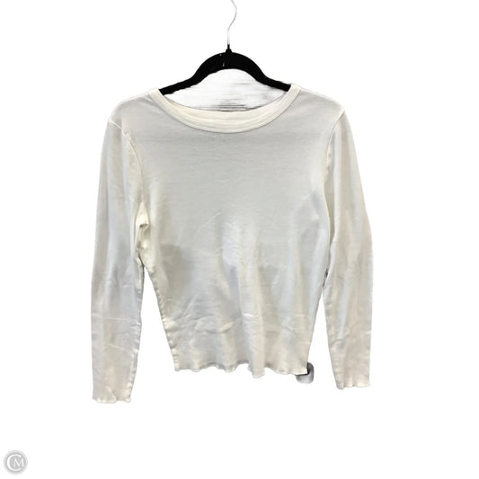 Top Long Sleeve Basic By Wild Fable In White, Size: L