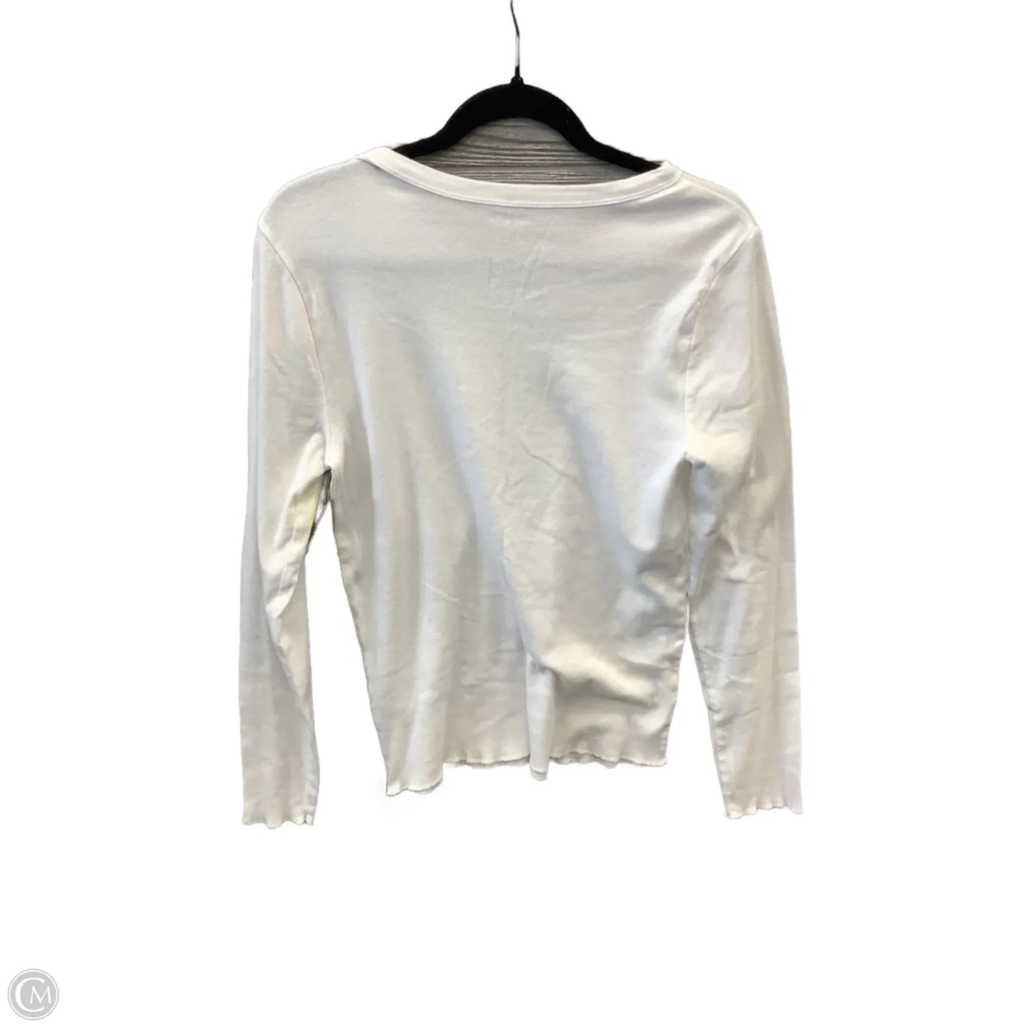 Top Long Sleeve Basic By Wild Fable In White, Size: L