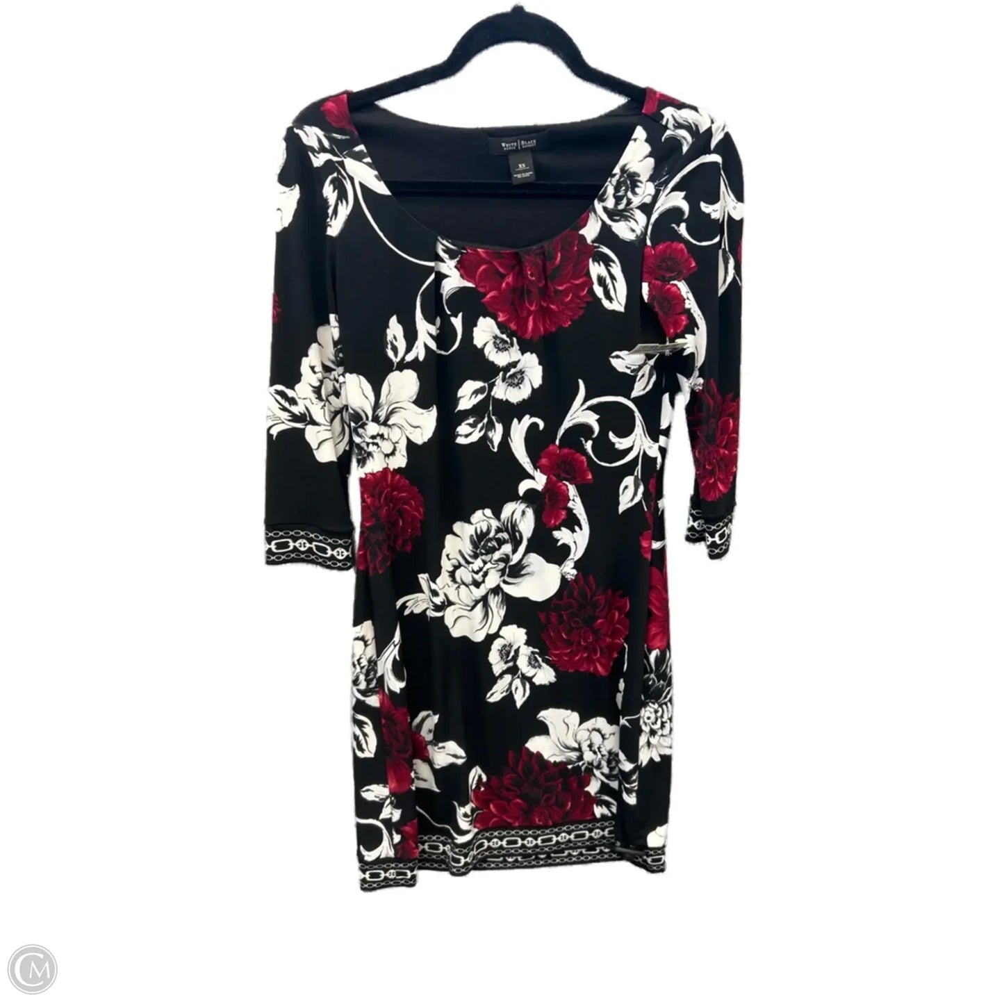 Dress Casual Short By White House Black Market In Floral Print, Size: Xs