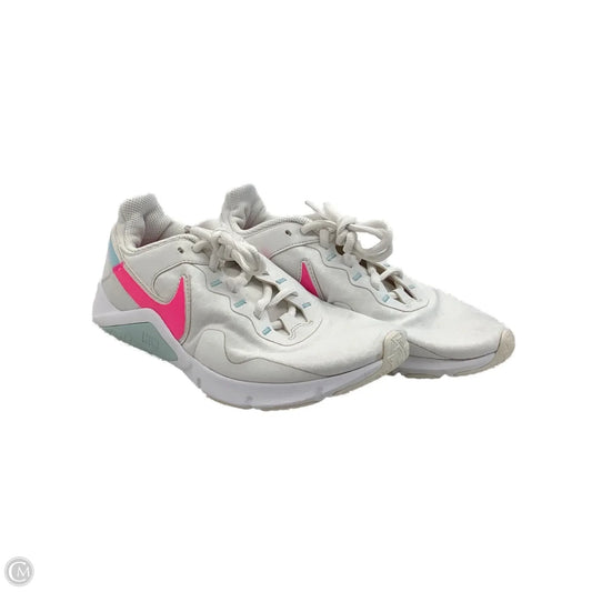 Shoes Athletic By Nike In White, Size: 8