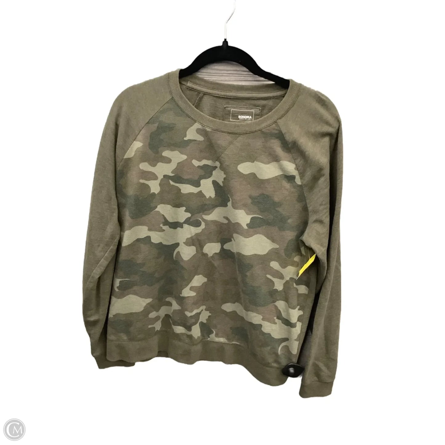 Top Long Sleeve By Sonoma In Green, Size: L