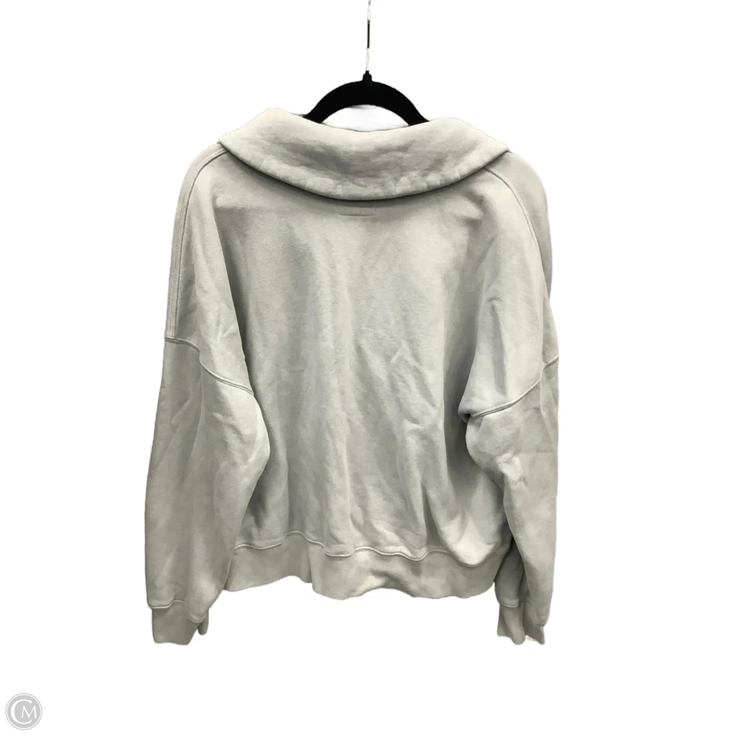 Top Long Sleeve By Abercrombie And Fitch In Grey, Size: Xl