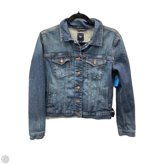 Jacket Denim By Gap In Blue Denim, Size: S