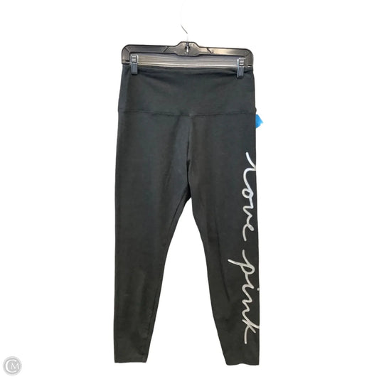 Athletic Leggings By Pink In Grey, Size: L