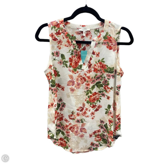 Top Sleeveless By Maurices In Floral Print, Size: S
