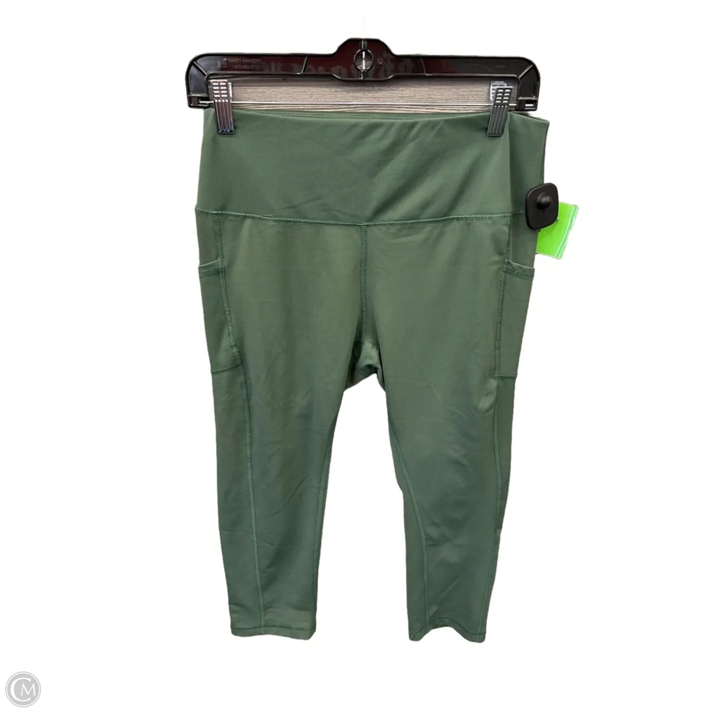 Athletic Leggings By Beverly Hills Polo Club In Green, Size: L