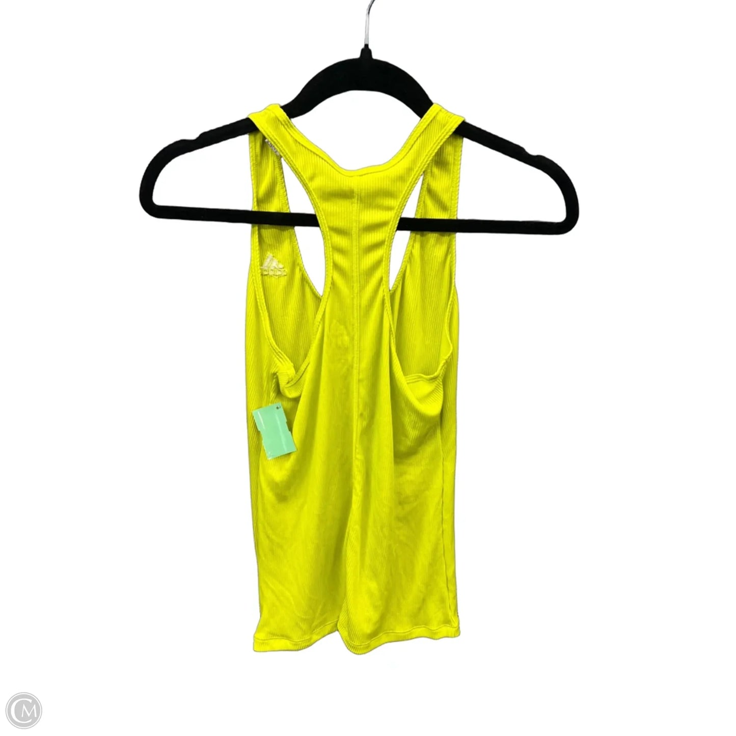 Athletic Tank Top By Adidas In Yellow, Size: M