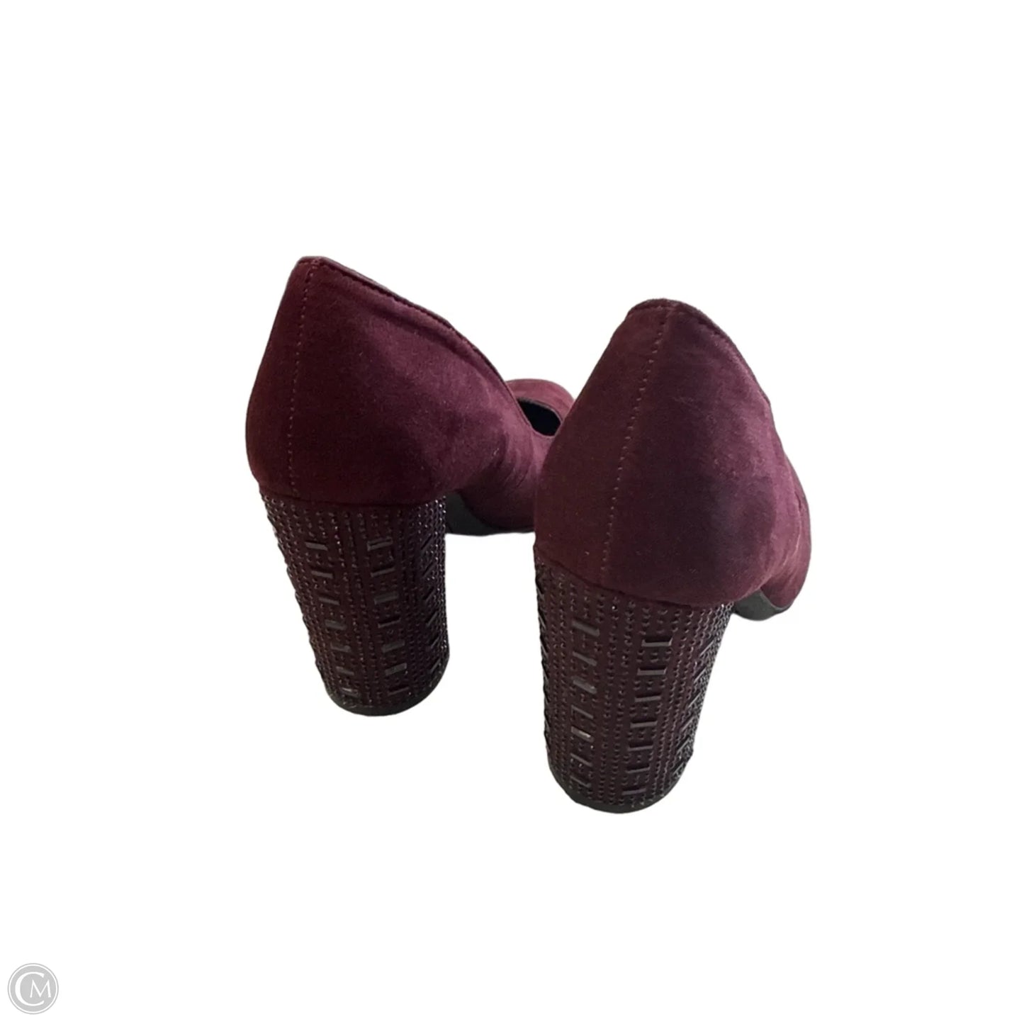 Shoes Heels Block By Libby Edelman In Maroon, Size: 6