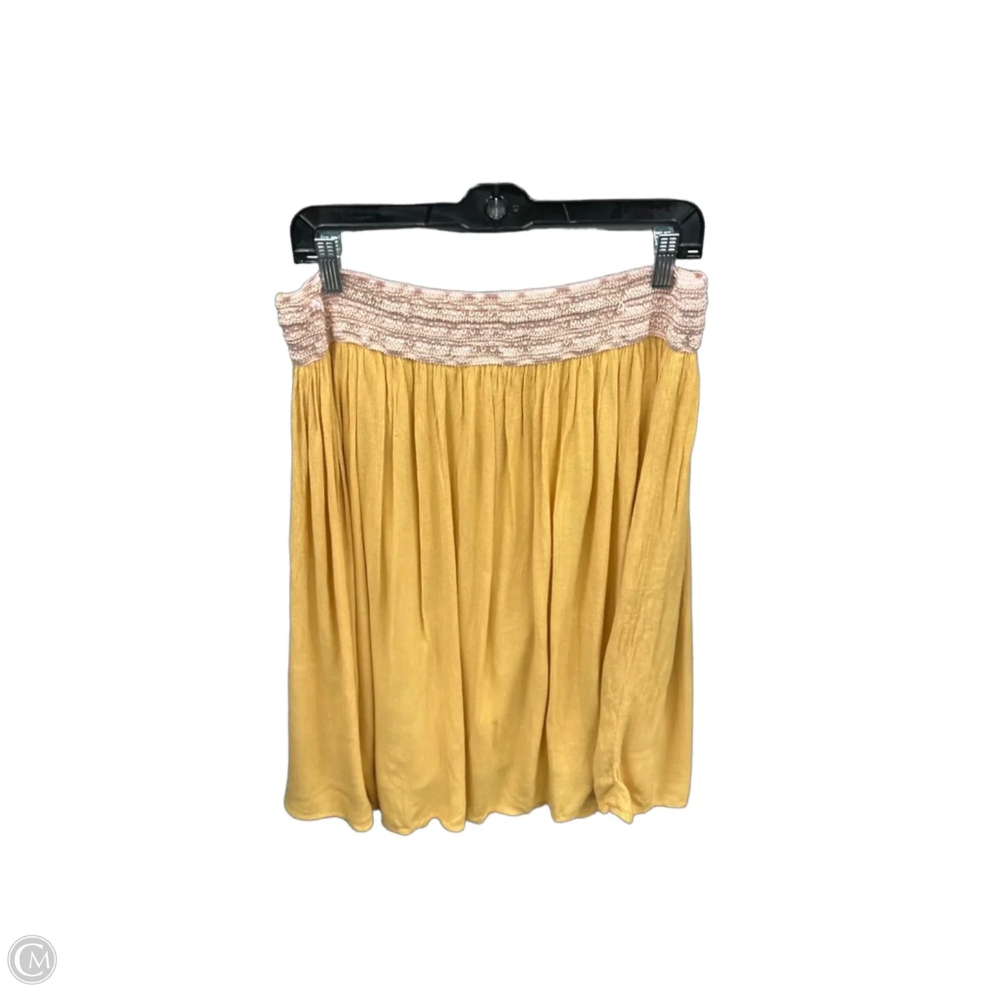 Dress Casual Midi By Clothes Mentor In Yellow, Size: 12