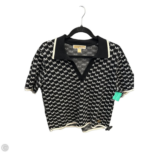 Top Short Sleeve By Michael By Michael Kors In Black, Size: L