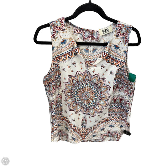 Top Sleeveless By Clothes Mentor In Floral Print, Size: M